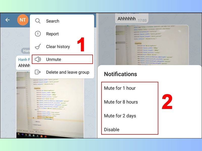 cách tắt thông báo telegram