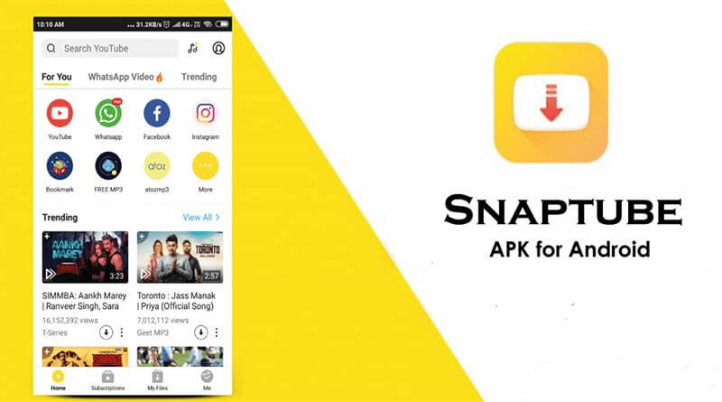 App tải nhạc SnapTube