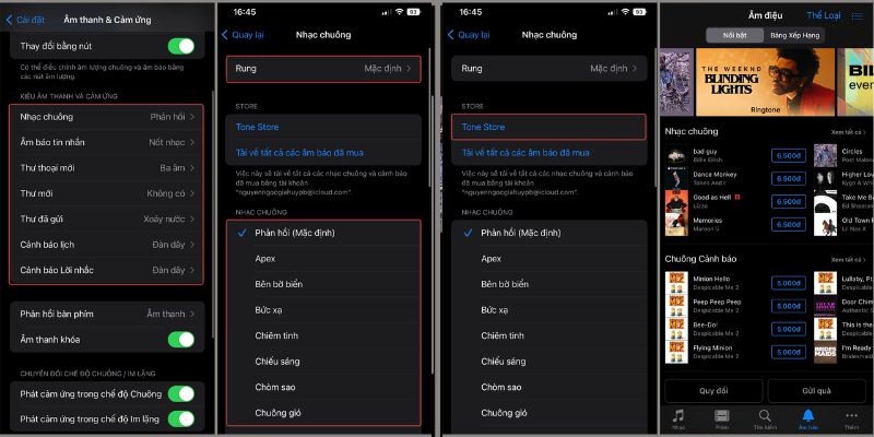 cách bật chế độ rung trên iphone ios 16