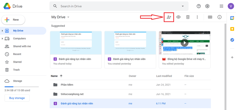 Tải ảnh và video trên Google Drive