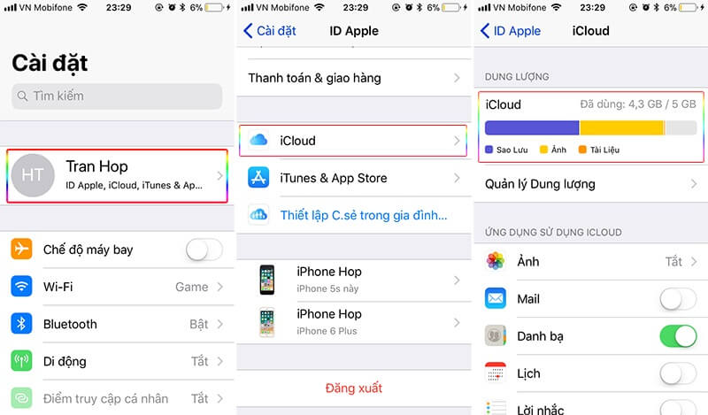 Bạn dễ dàng chuyển dung lượng iCloud sang dung lượng iPhone