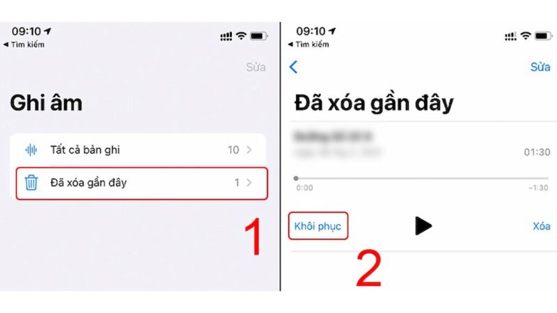 khoi phuc file ghi am tren iphone