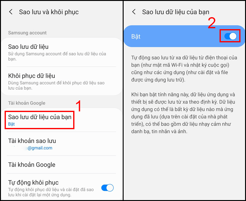 Khôi phục số điện thoại đã xóa trên Samsung