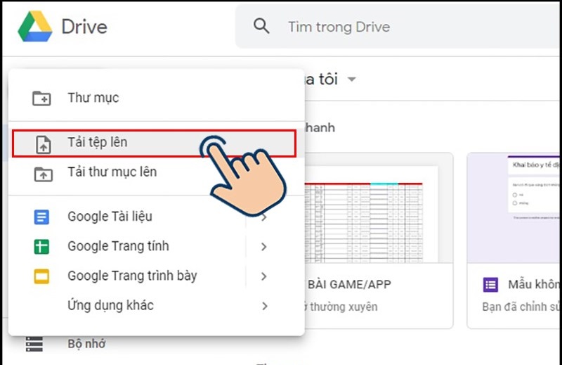 cách lưu video trên google drive