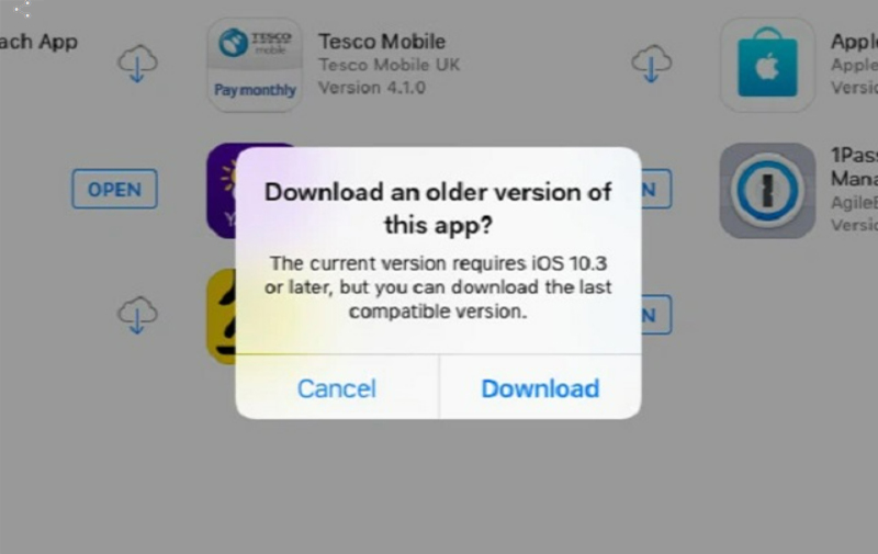 cách tải ứng dụng phiên bản cũ trên iOS