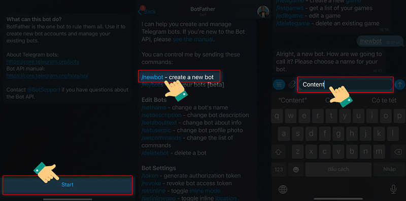 cách tạo bot telegram
