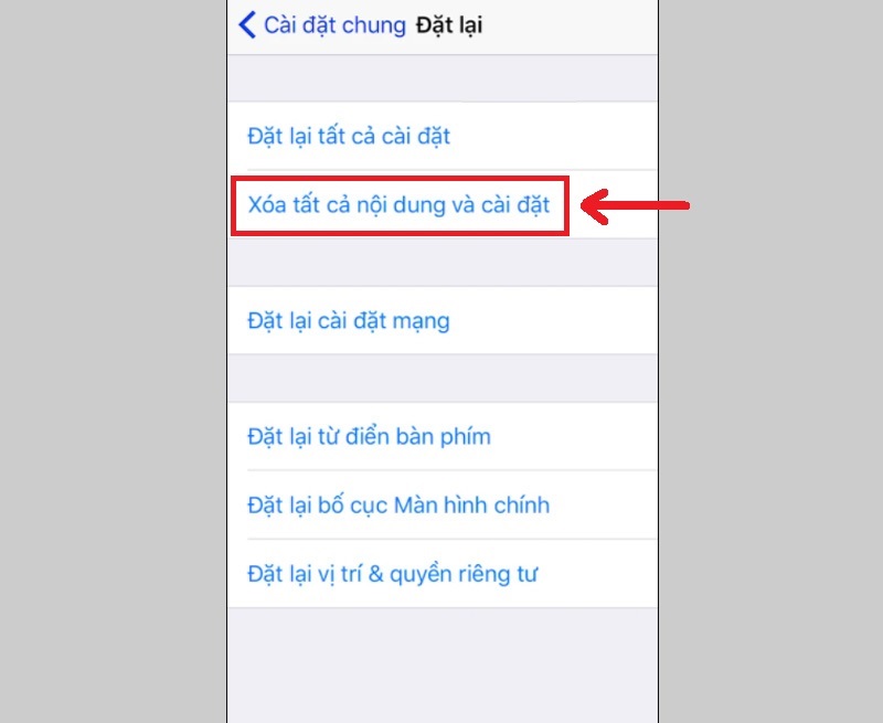 Cài đặt lại từ đầu cho điện thoại cách xóa dung lượng hệ thống trên iPhone