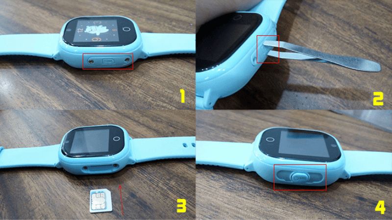 Hướng dẫn cách lắp sim đồng hồ thông minh trẻ em