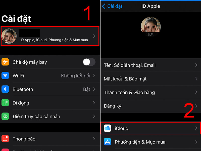 Sử dụng phương thức sao lưu iCloud trên iPhone