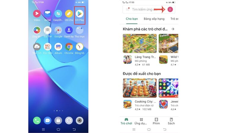 cach lay lai ung dung da xoa tren samsung