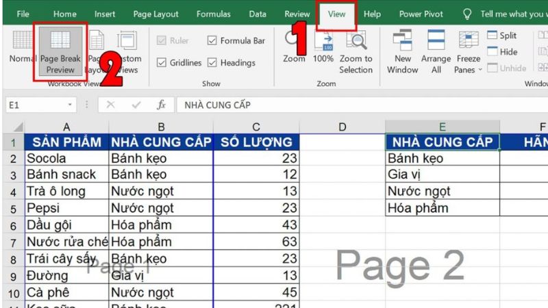 Kiểm tra layout trong excel 