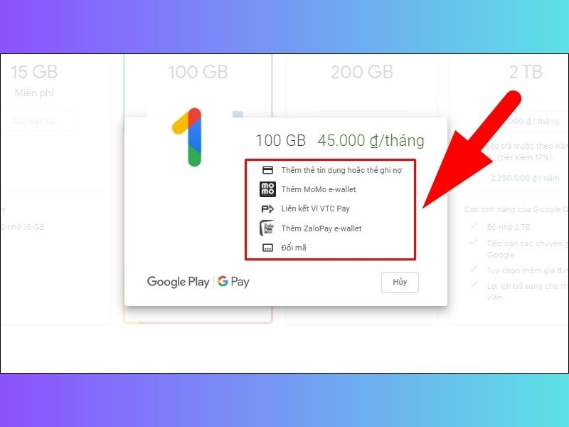 mua dung lượng google drive vĩnh viễn