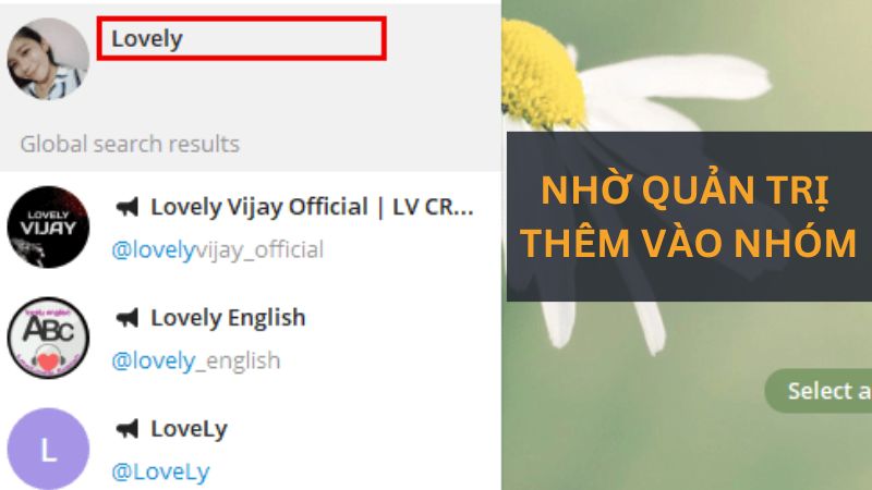 Nhờ quản trị viên thêm lại vào nhóm