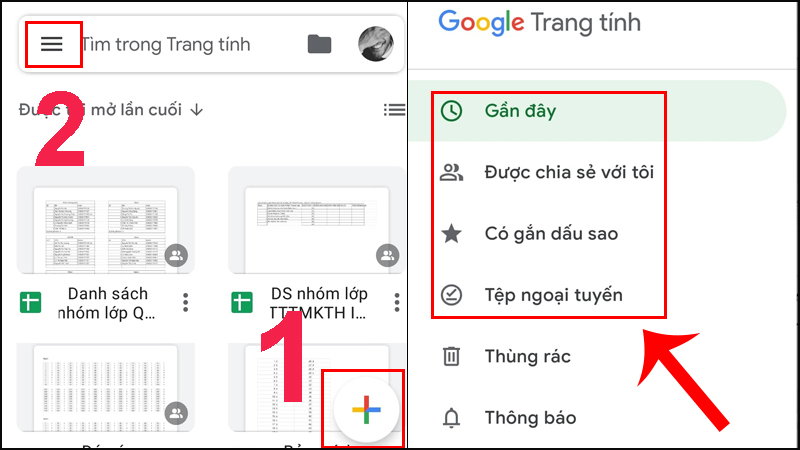 cách chèn link vào Google trang tính trên điện thoại