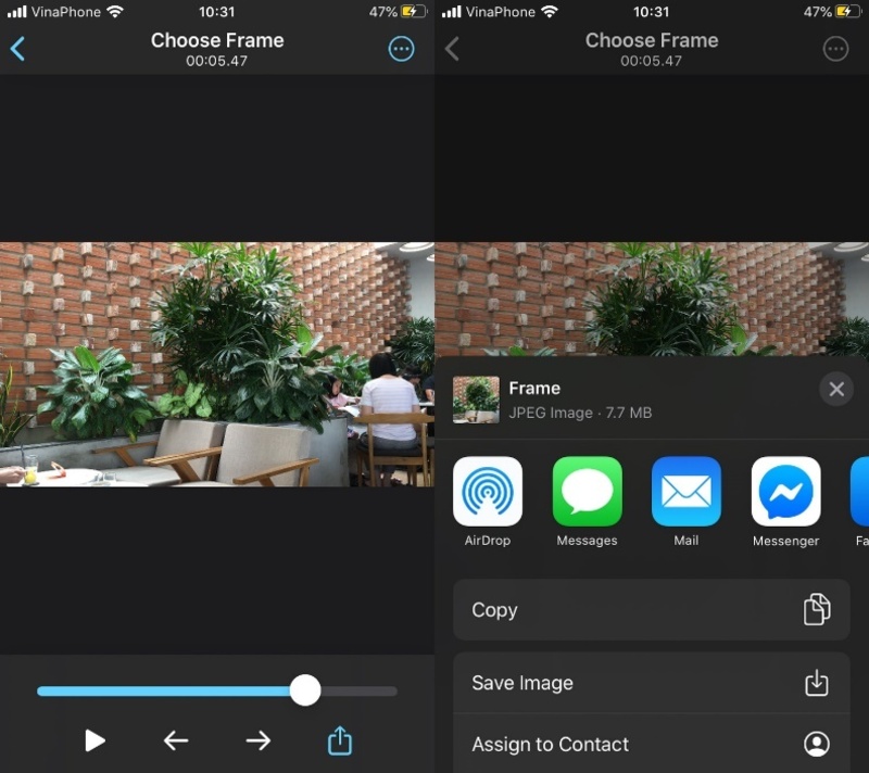 cách cắt ảnh từ video trên iphone