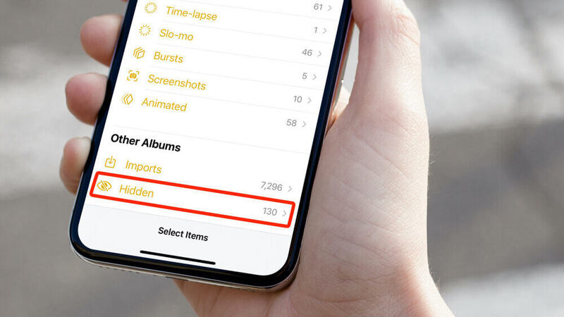 Ẩn hình ảnh sau khi chụp xong