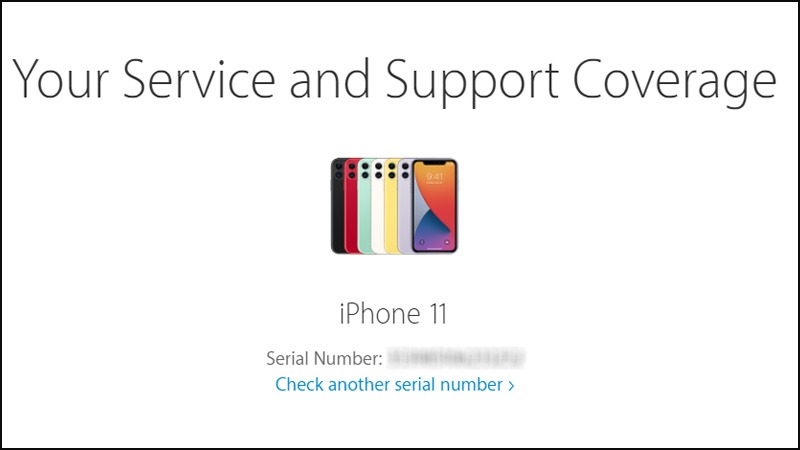 kiểm tra imei bằng Trang web của Apple