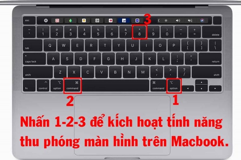 cách phóng to màn hình macbook 3