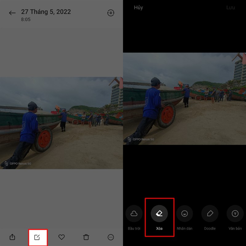 Cách xóa chữ trên ảnh trên điện thoại iPhone - Sử dụng Handy Photo