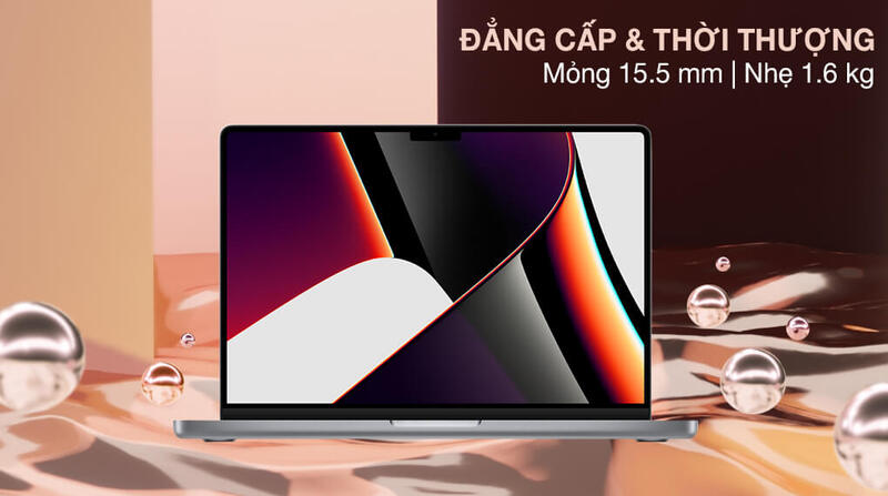 Cấu hình mạnh mẽ nhờ chip M1, M1 Max