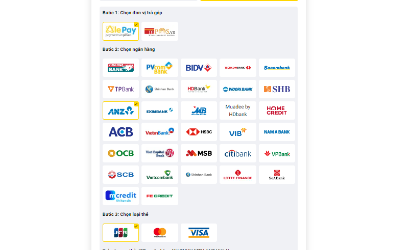 Mua qua website Điện Thoại Giá Kho
