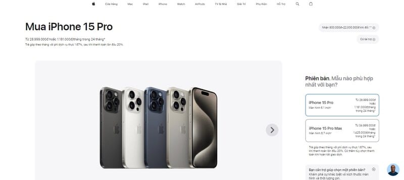 Chương trình trả góp của Apple