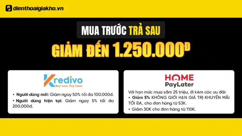 3️⃣ Mua trước trả sau: