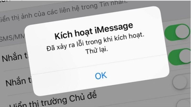 Nguyên nhân gây ra lỗi iMessage đang chờ kích hoạt