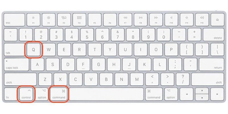 phím tắt khoá màn hình macbook