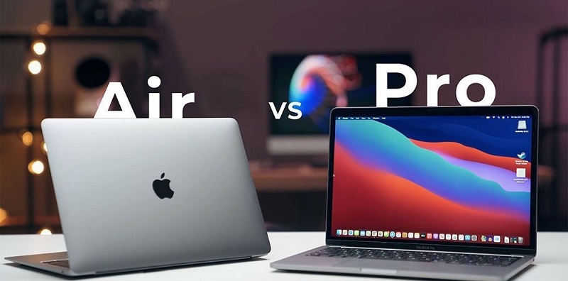 so sánh Macbook Air M1 và Macbook Pro 2019