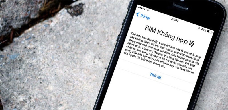 iPhone lock sử dụng SIM các nhà mạng khác nhau