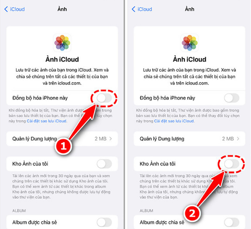 xoá ảnh trên iphone thì icloud còn không