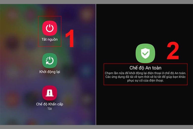 không tắt được chế độ an toàn trên samsung
