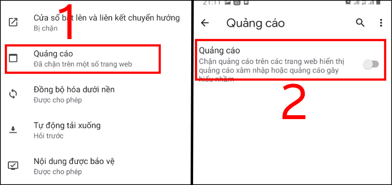 cách chặn quảng cáo trên oppo bằng cài đặt