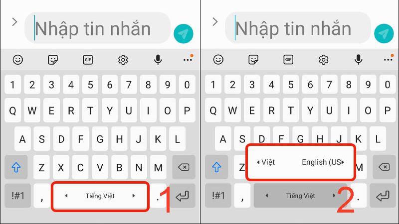cách đổi ngôn ngữ trên bàn phím điện thoại