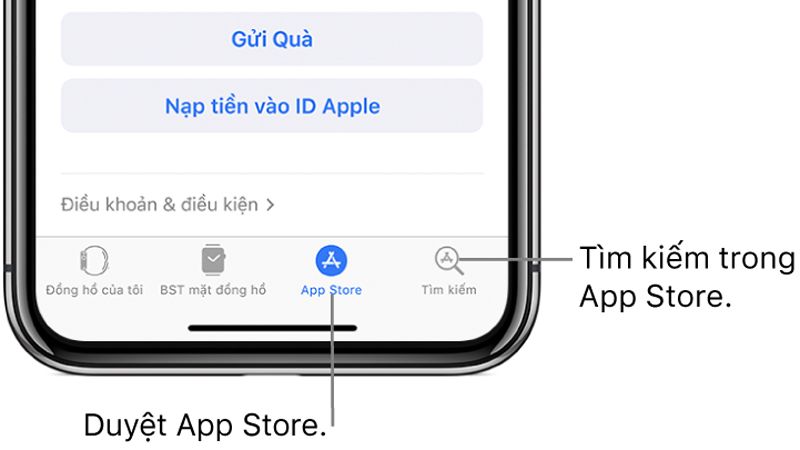 cách tải ứng dụng trên apple watch
