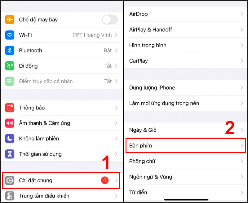 cách tắt bàn phím tự nhảy chữ trên điện thoại