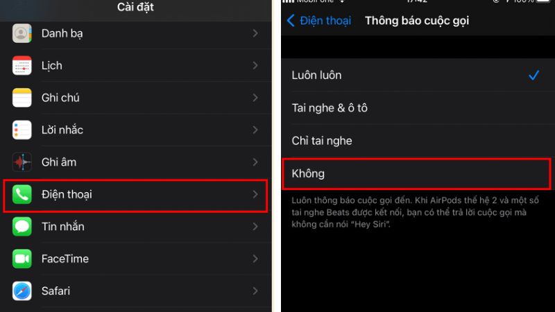 đọc tên người gọi đến trên iphone bằng tiếng việt