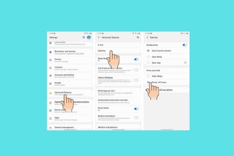 cách tắt nguồn Samsung A53 5G