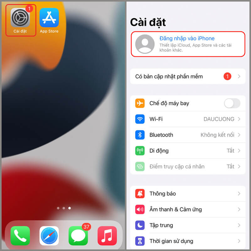 iphone bị mất icloud có dùng được không