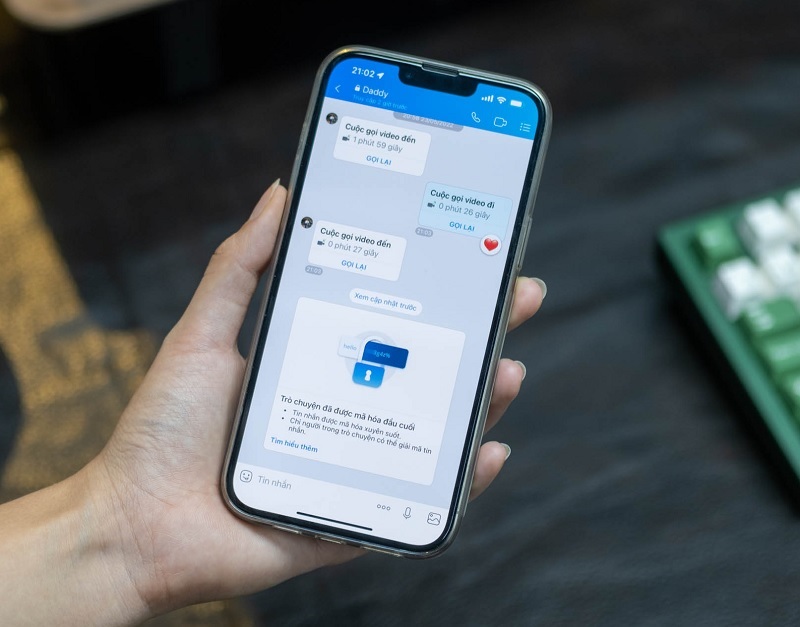 tắt mã hóa đầu cuối zalo trên iphone