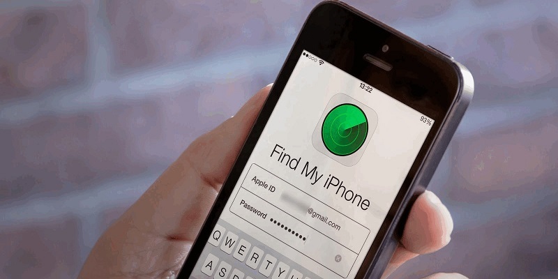 sử dụng find my phone lấy icloud