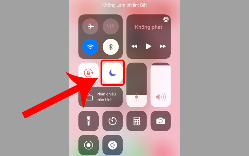 tắt chế độ không làm phiền trên iPhone