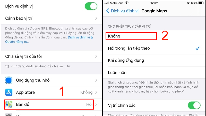 tắt định vị iphone có theo dõi được không