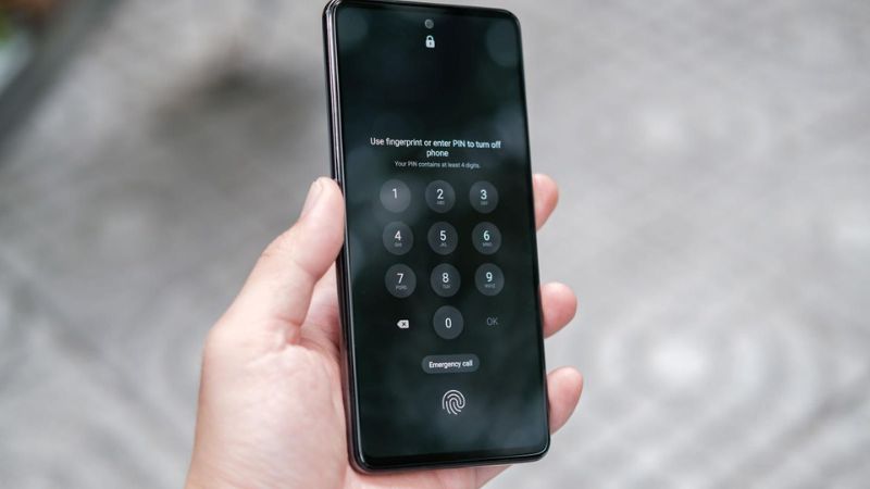 yêu cầu mật khẩu khi tắt nguồn samsung