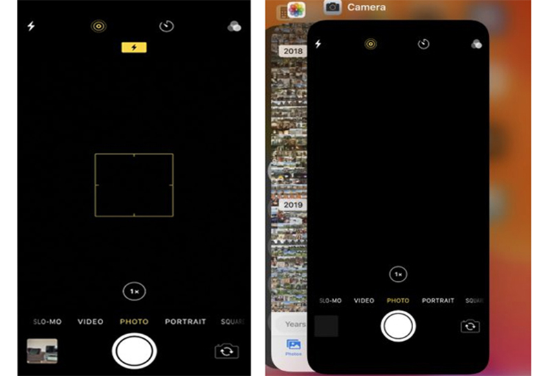 camera điện thoại bị đen