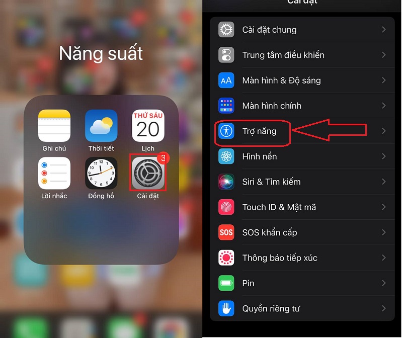 chỉnh độ nhạy cảm ứng iphone 11 pro max