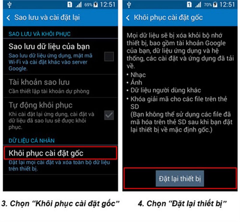 máy tính bảng Samsung bị treo logo