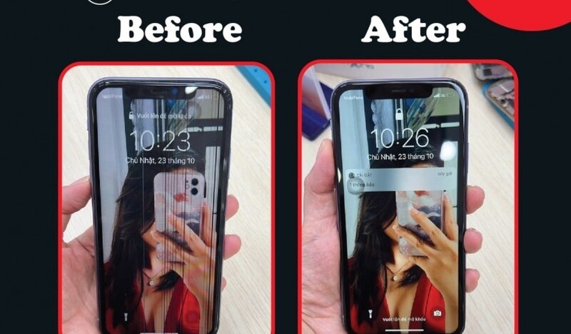 sửa màn hình iphone 11 bị sọc bao nhiêu tiền