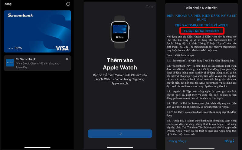 Cách thiết lập tính năng Apple Pay trên thiết bị Apple Watch